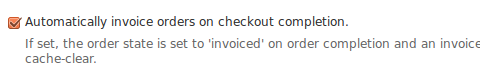 Automatically invoice orders