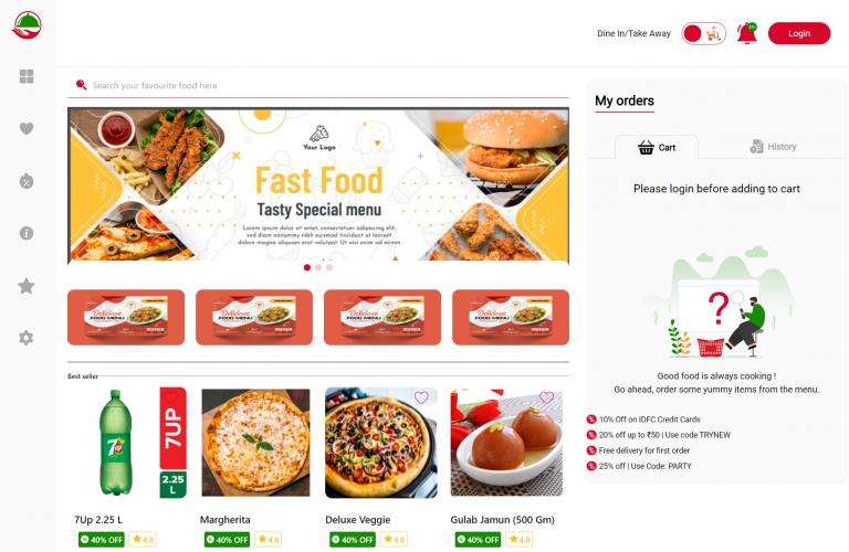 Food delivery web application
