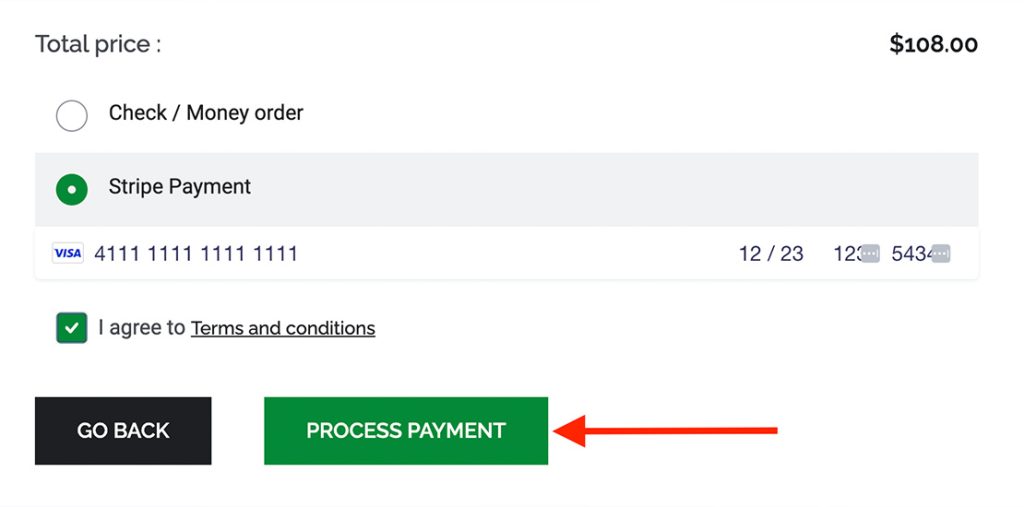 Process Payment