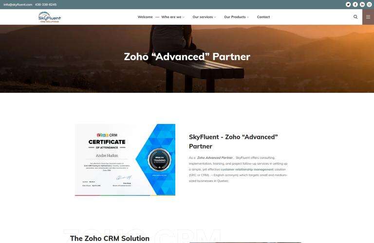 Zoho Advanced Partner