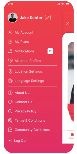 Hamburger menu
