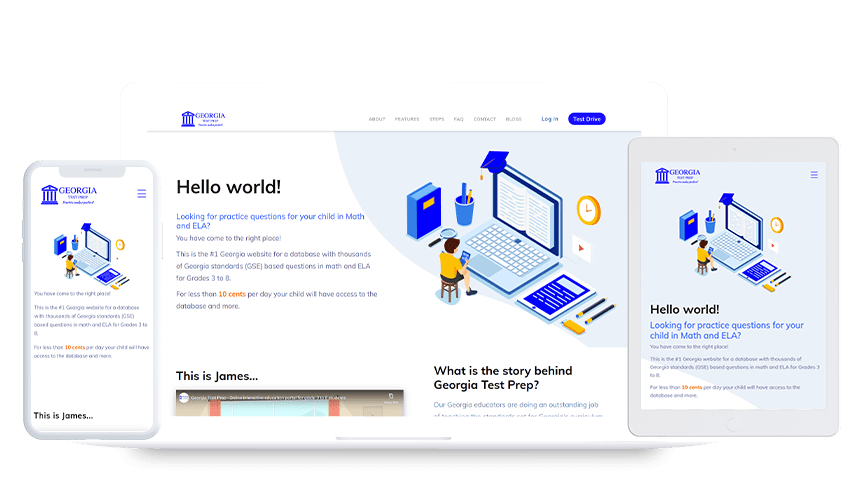 Responsive Landing/Home Page