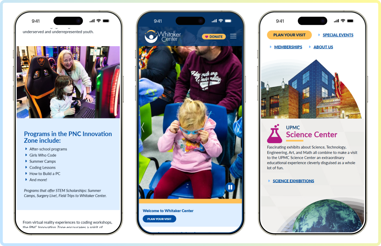 whitaker mobile screen