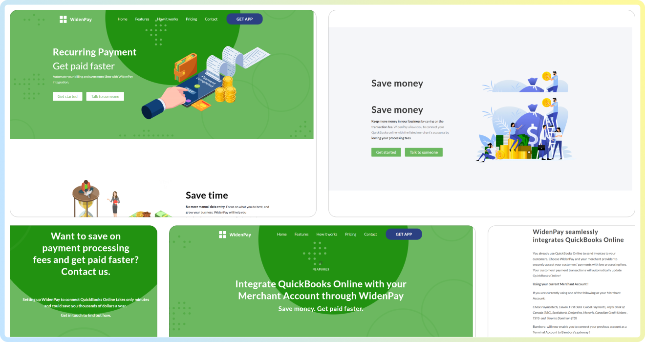 widenpay website screen