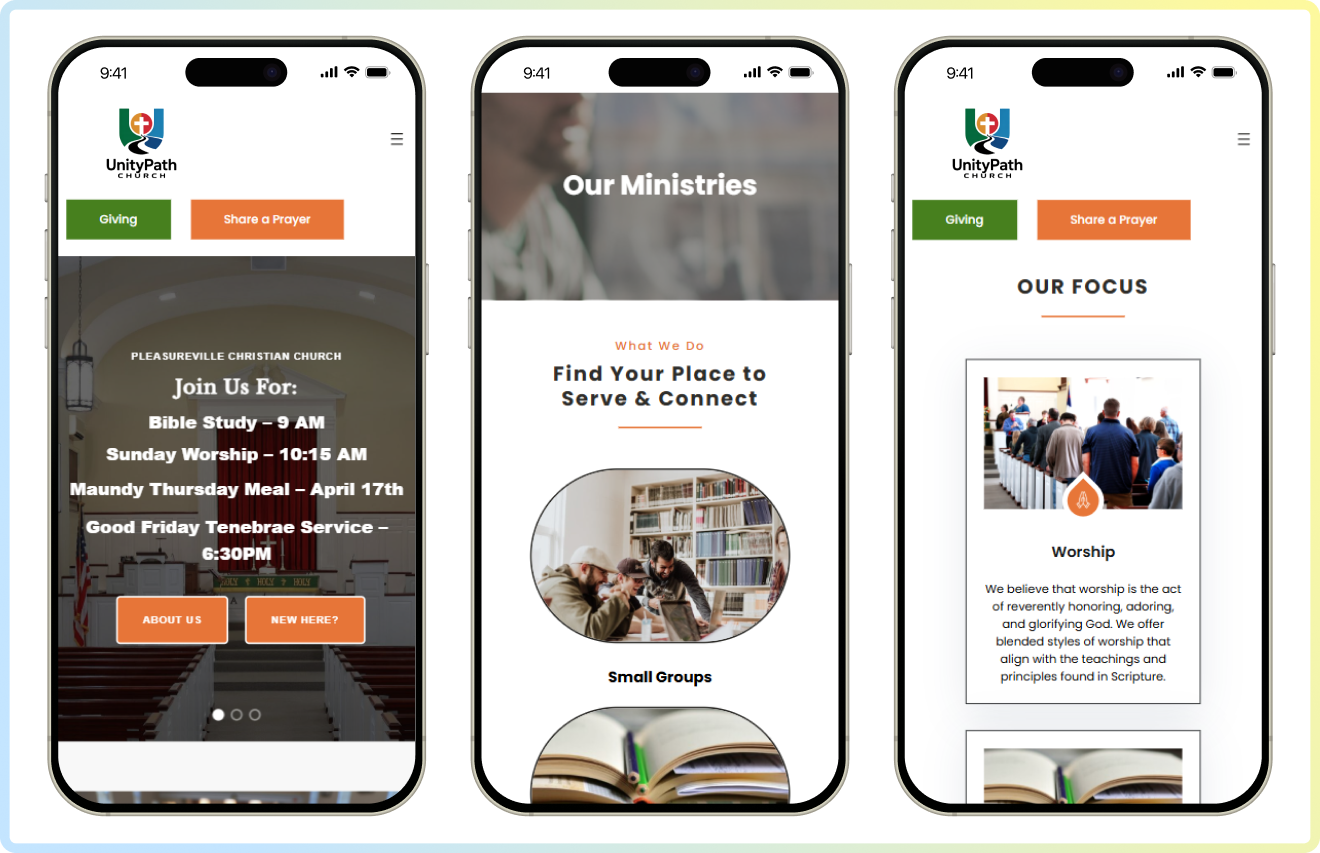 unity path mobile screen