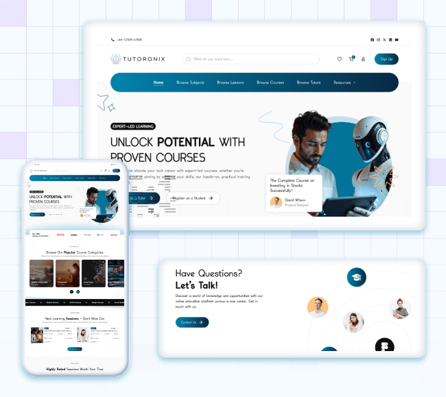 UI/UX Success Story: LearnAnySkill E-Learning Platform Design