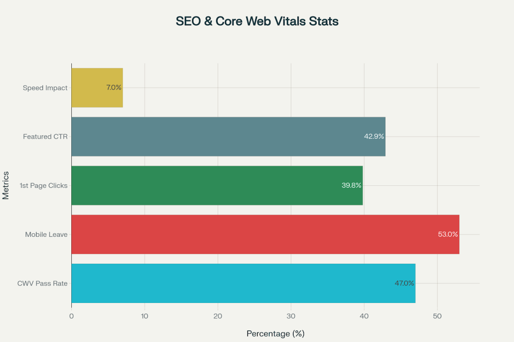 SEO & Core Web Vitals Stats