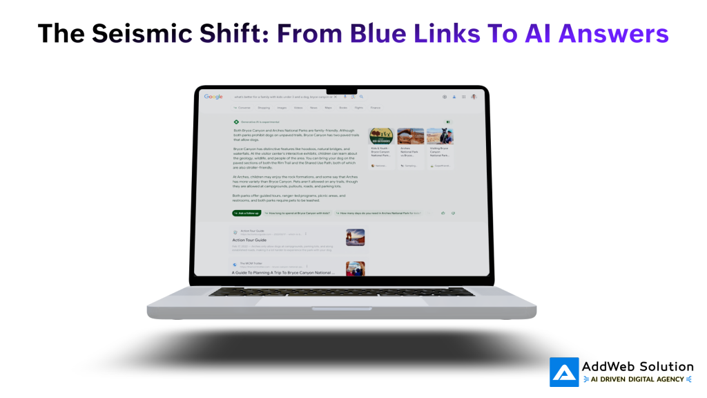 The Seismic shift:  from blue links to AI Answers