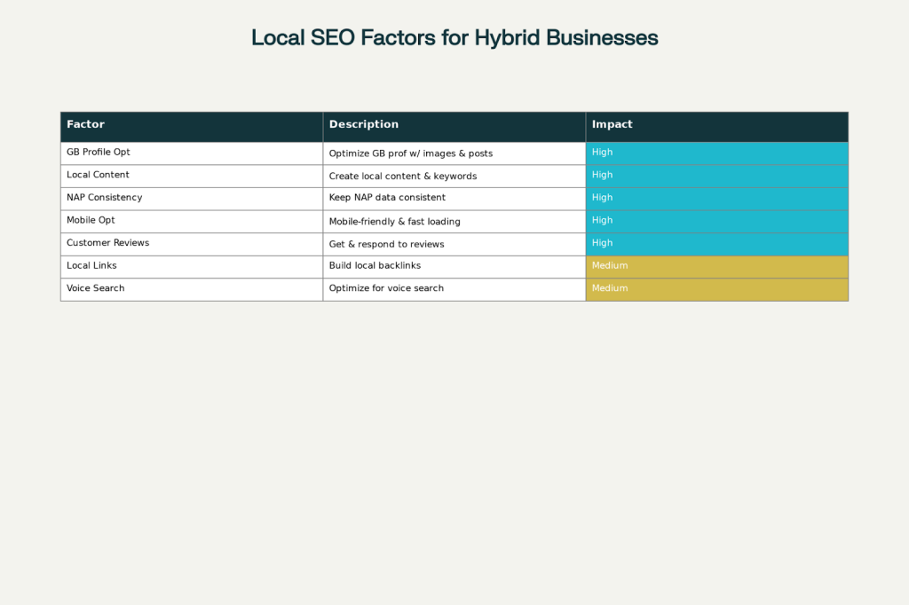 Local SEO Factors for Hybrid Businesses