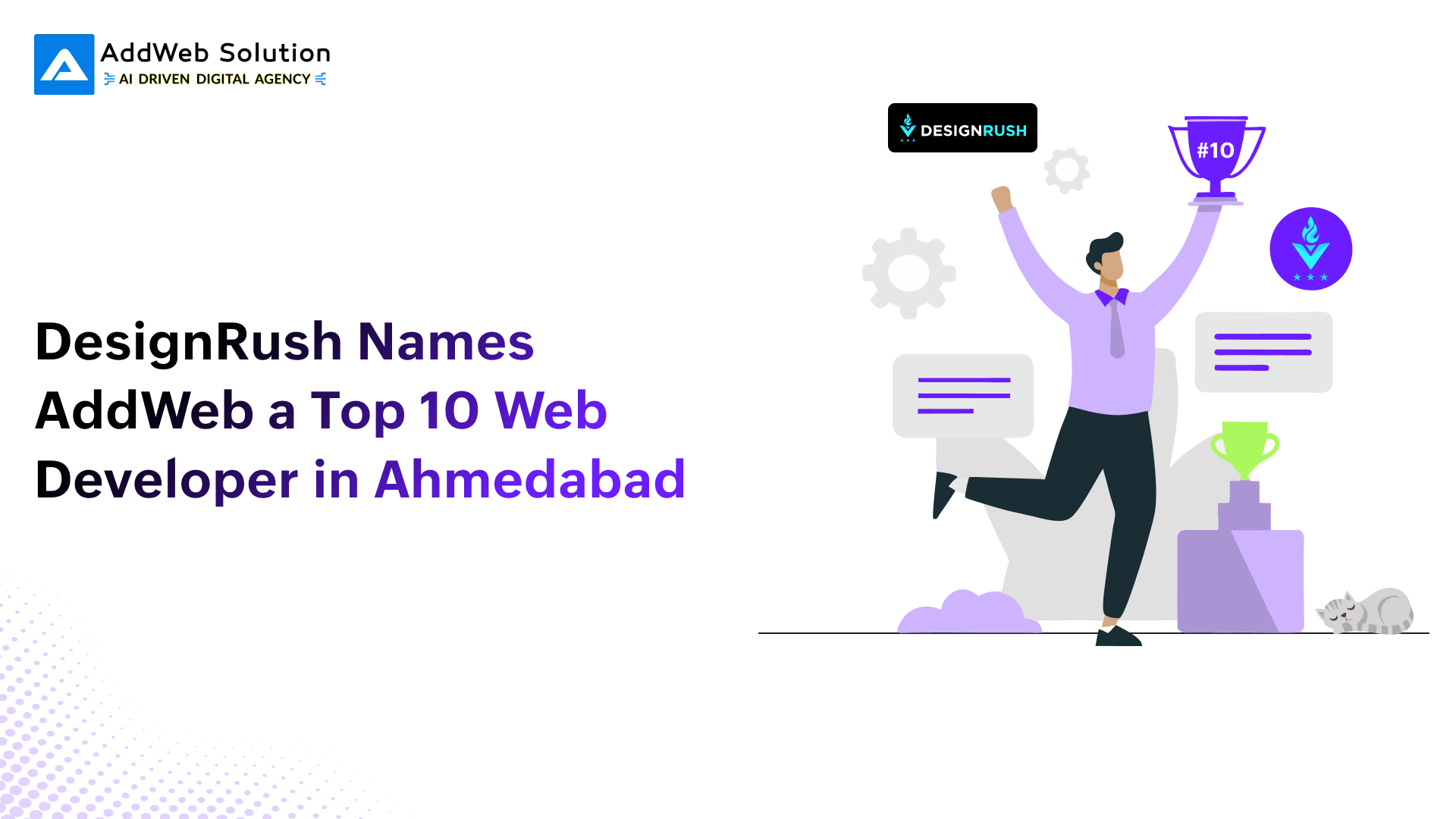 DesignRush Names AddWeb a Top 10 Web Developer in Ahmedabad