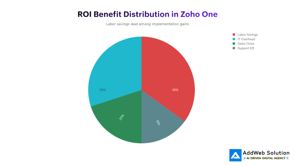 ROI Benefit Distribution in Zoho One