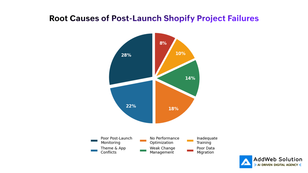 Root Causes of Post-Launch Shopify Project Failures