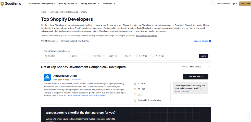 shopify developers