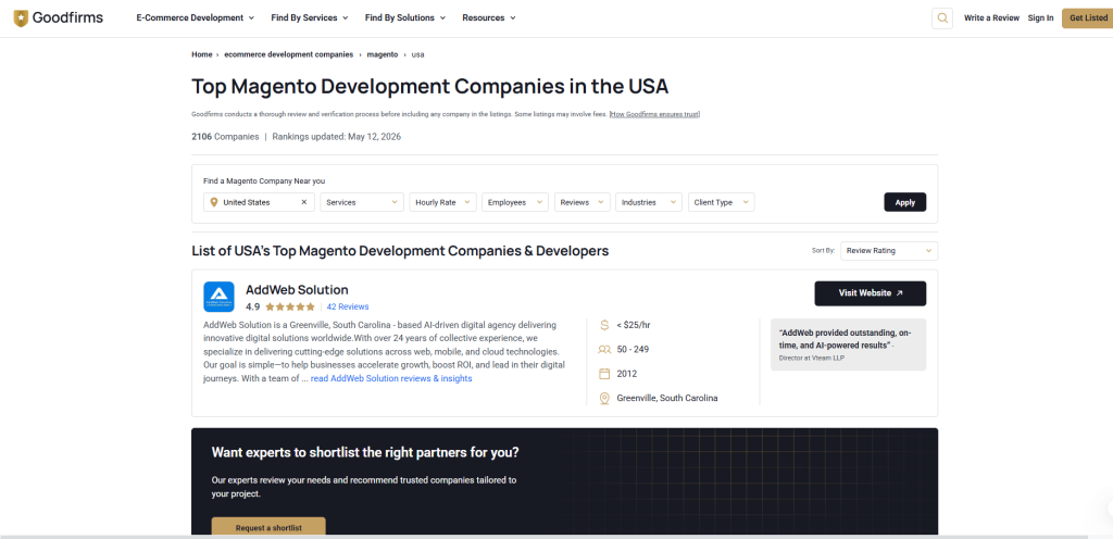 top magento development companies