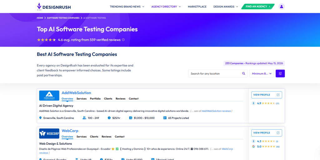 top AI development companies