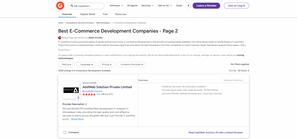 best ecommerce development