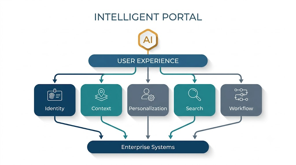 Intelligent Portal AI architecture diagram